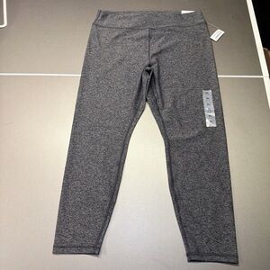 Old Navy Cloud High Rise Heather Grey Size XL 7/8 Ankle Legging Yoga Pant NWT